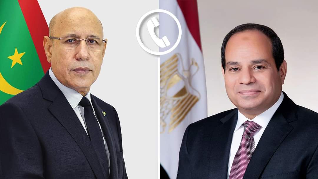 الرئيس يؤكد دعم مصر لرئاسة موريتانيا الحالية للاتحاد الأفريقى 