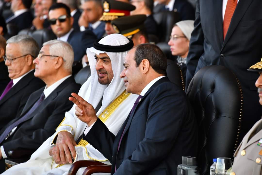 الرئيس.. للشيخ محمد بن زايد : وجودك معنا شرف كبير .. كل الشكر لك .. نسأل الله أن يحفظك ويحفظ بلادنا من كل شر وسوء"