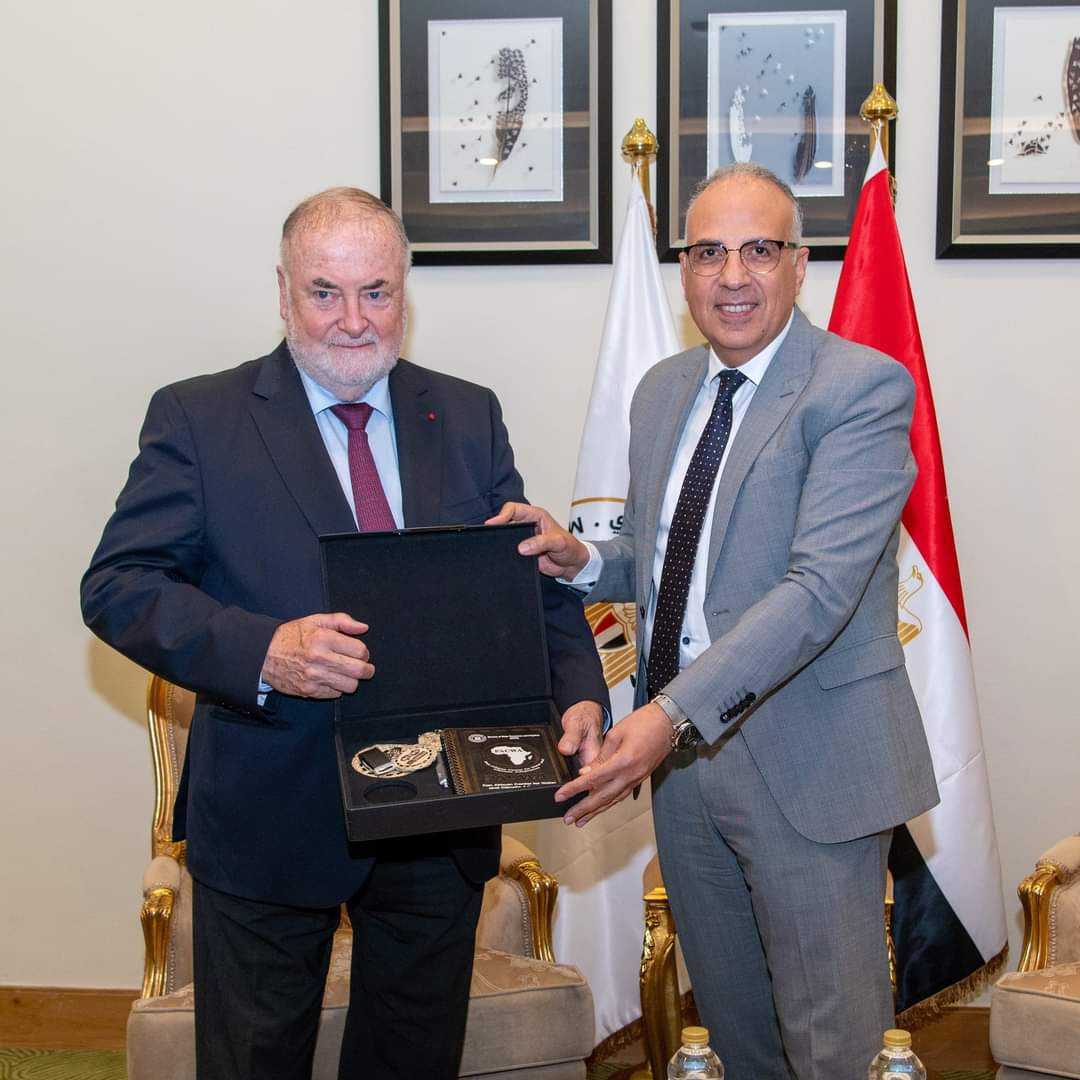 وزير الرى يلتقى رئيس المجلس العالمى للمياه