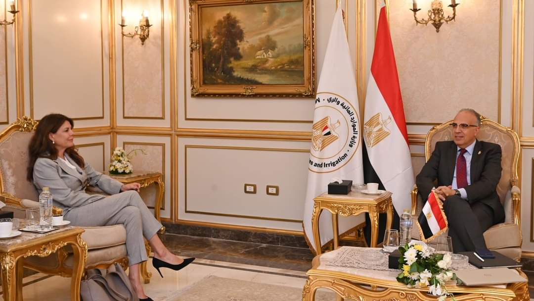 وزير الرى يلتقى المدير التنفيذى للمنظمة الدولية لتحلية المياه