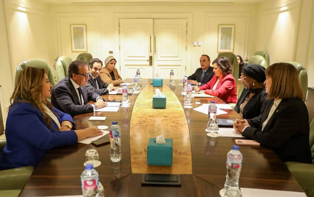 وزير الصحة يستقبل الأمين العام المساعد لمجموعة الأمم المتحدة ونائب المدير التنفيذى لصندوق الأمم المتحدة للسكان