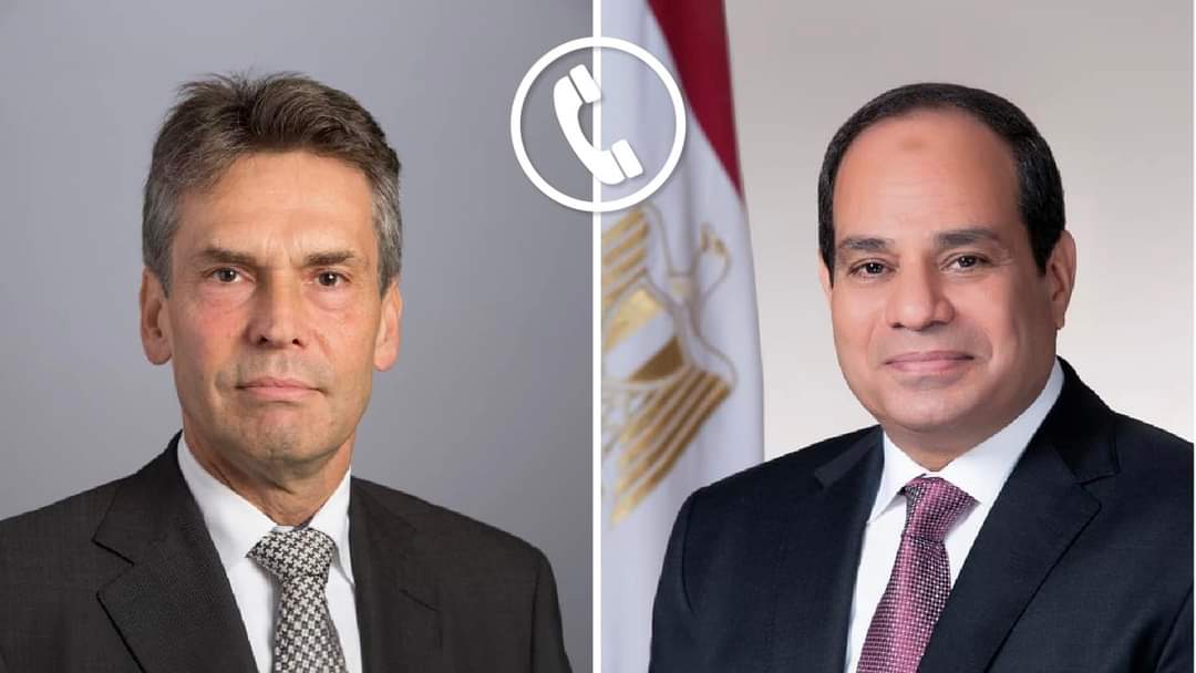 الرئيس يبحث مع نظيره الهولندى