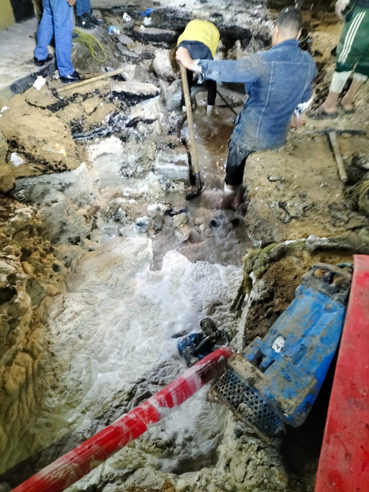 هبوط أرضي في العطارين بالإسكندرية