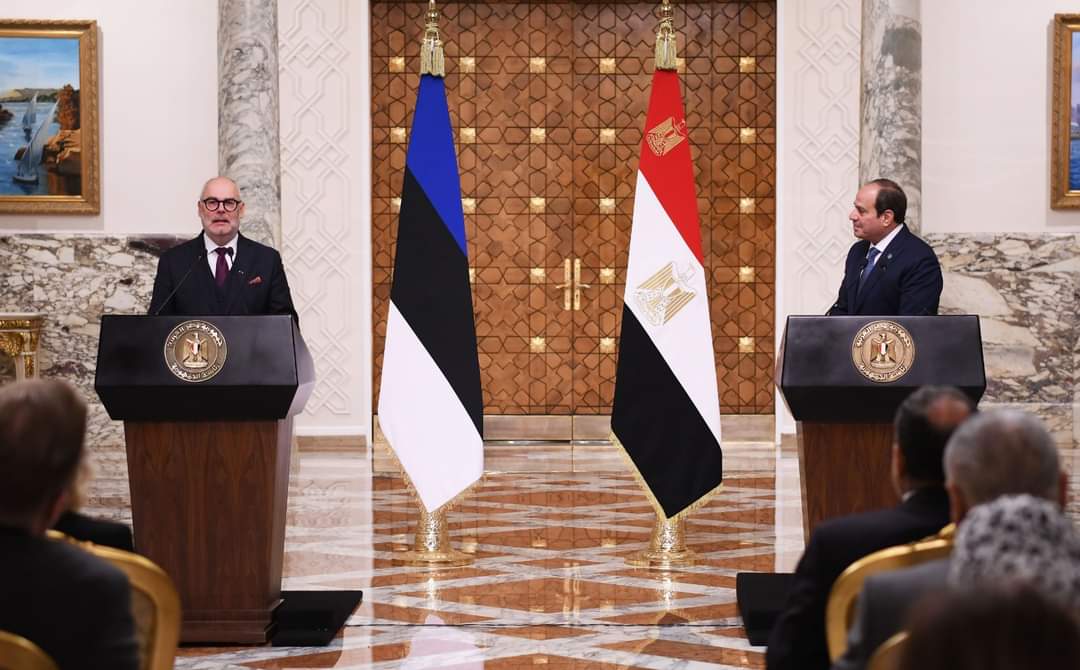رئيس إستونيا : مهتمون بالتعاون مع مصر فى العديد من المجالات خاصة ملف الطاقة