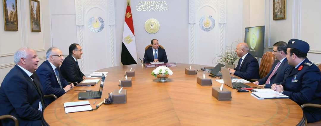 الرئيس يطلع على تطورات الأعمال بالعاصمة الحديثة للوادى الجديد