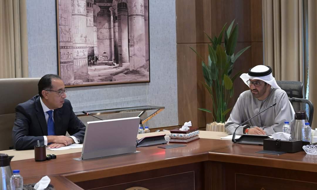 رئيس الوزراء يبحث مع وزير الصناعة والتكنولوجيا المُتقدمة الإماراتى تعزيز التعاون