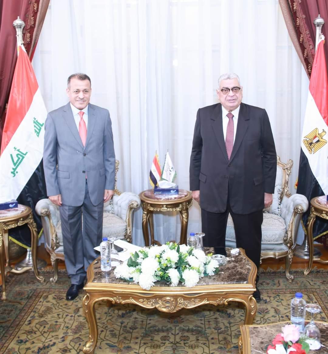 رئيس مجلس الدولة يستقبل نظيره العراقى