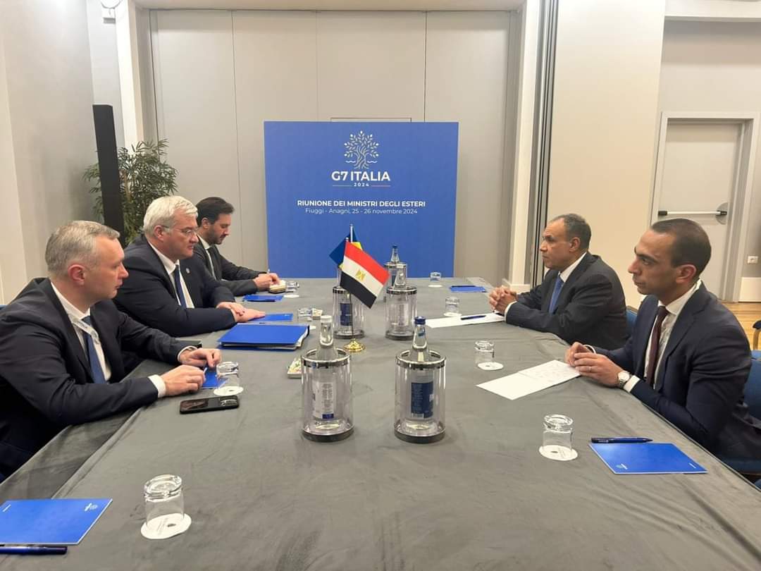 وزير الخارجية يبحث مع نظيره الأوكرانى..تعزيز علاقات التعاون التجارى والاقتصادى 