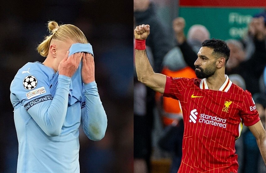 محمد صلاح الثانى بفارق هدف عن هالاند..ترتيب هدافى الدورى الإنجليزى