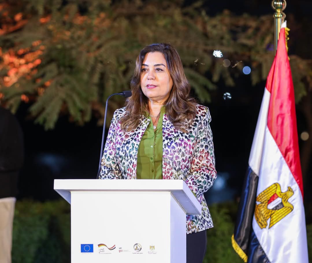 وزيرة التنمية المحلية تشهد الحفل الختامى لمشروع تطوير البنية التحتية بالمناطق الحضرية