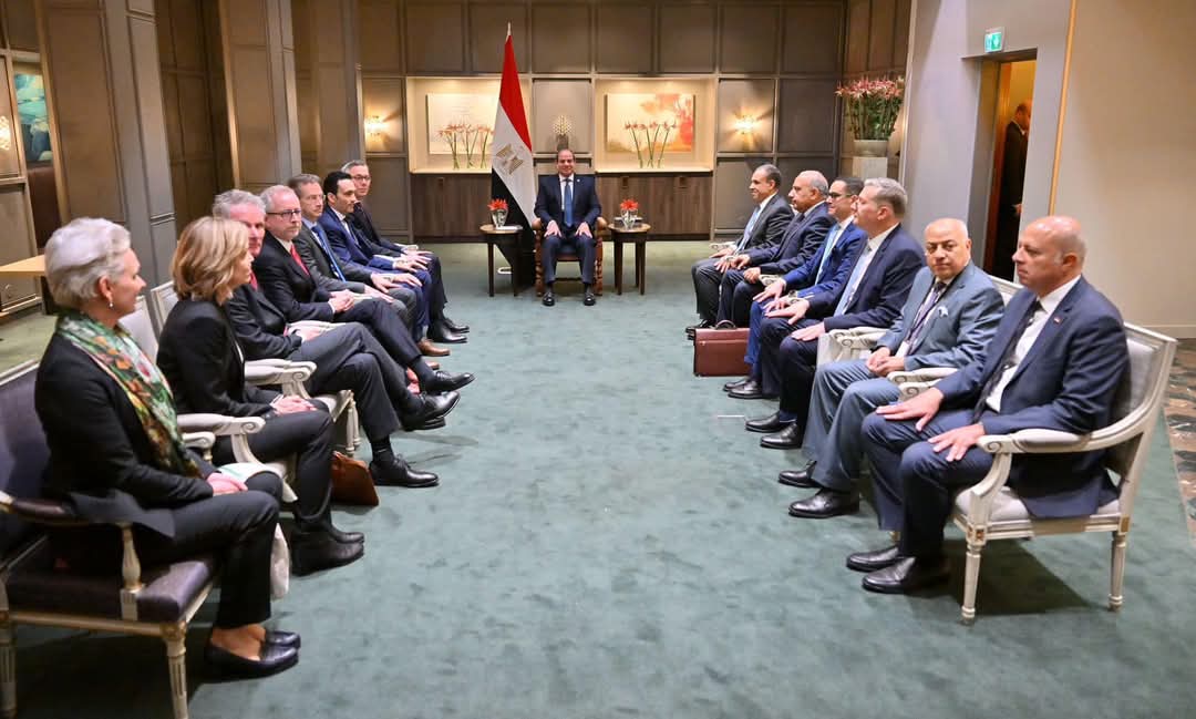 الرئيس بحث مع مسئولى"سكاتك" و"يارا" التوسع فى مشروعات الشركتين بمصر