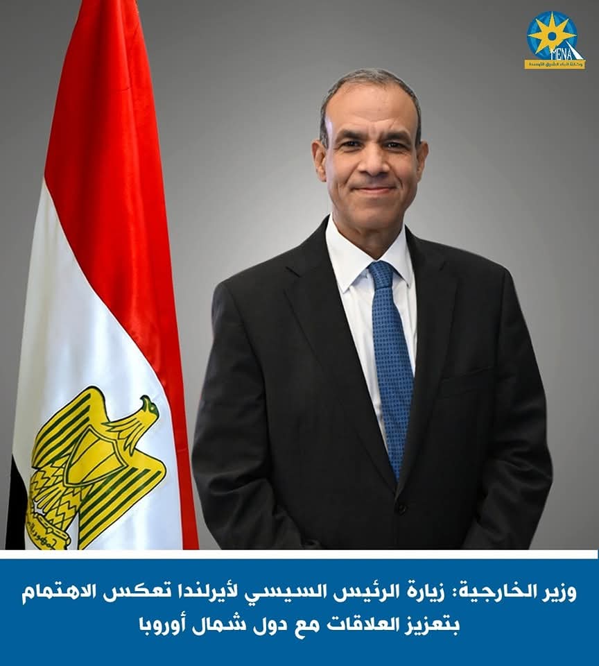 وزير الخارجية : زيارة الرئيس لأيرلندا تعكس الاهتمام بتعزيز العلاقات مع دول شمال أوروبا