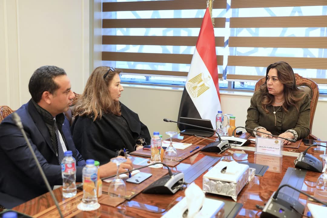 وزيرة التنمية المحلية تبحث مع مدير"الهابيتات" مجالات التعاون المستقبلية 