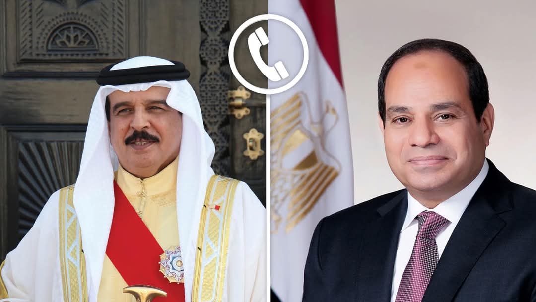الرئيس يبحث مع ملك البحرين الأوضاع الإقليمية