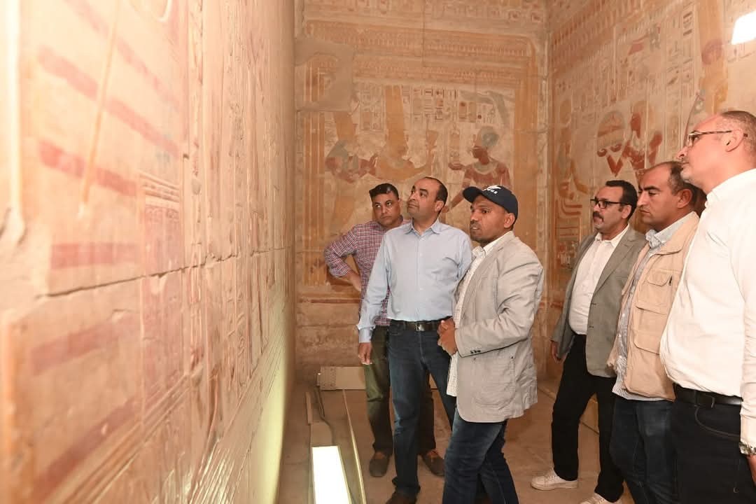 أمين عام الأعلى للآثار يتفقد مشاريع الترميم بمنطقة أبيدوس فى سوهاج
