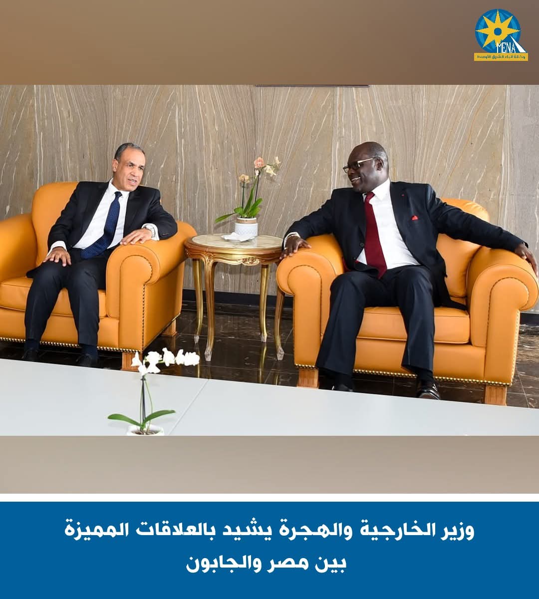 وزير الخارجية يشيد بالعلاقات المميزة بين مصر و الجابون