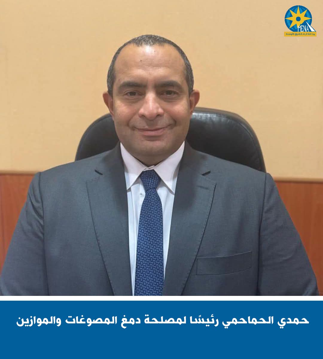 الحماحمى.. رئيسًا لمصلحة دمغ المصوغات والموازين