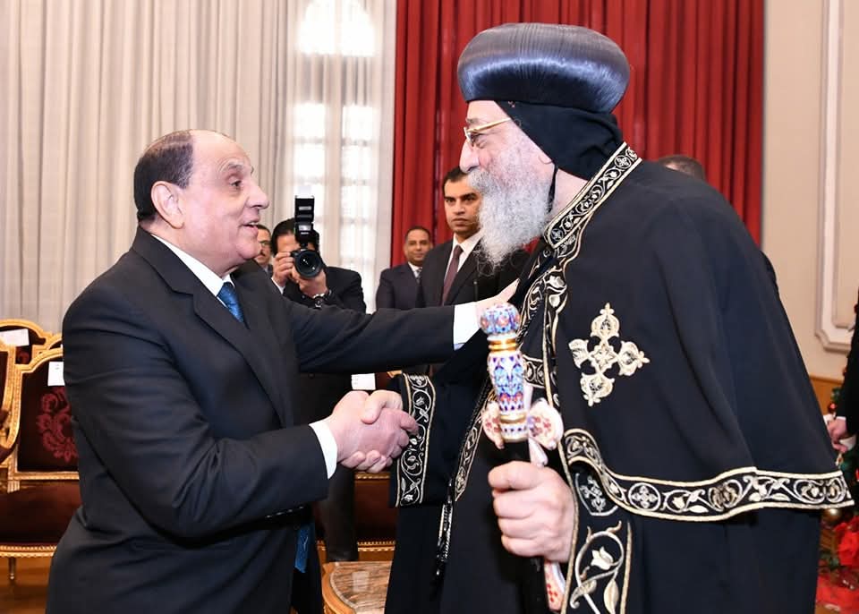 البابا تواضروس يستقبل رئيس وأعضاء مجلس القضاء الأعلى والنائب العام
