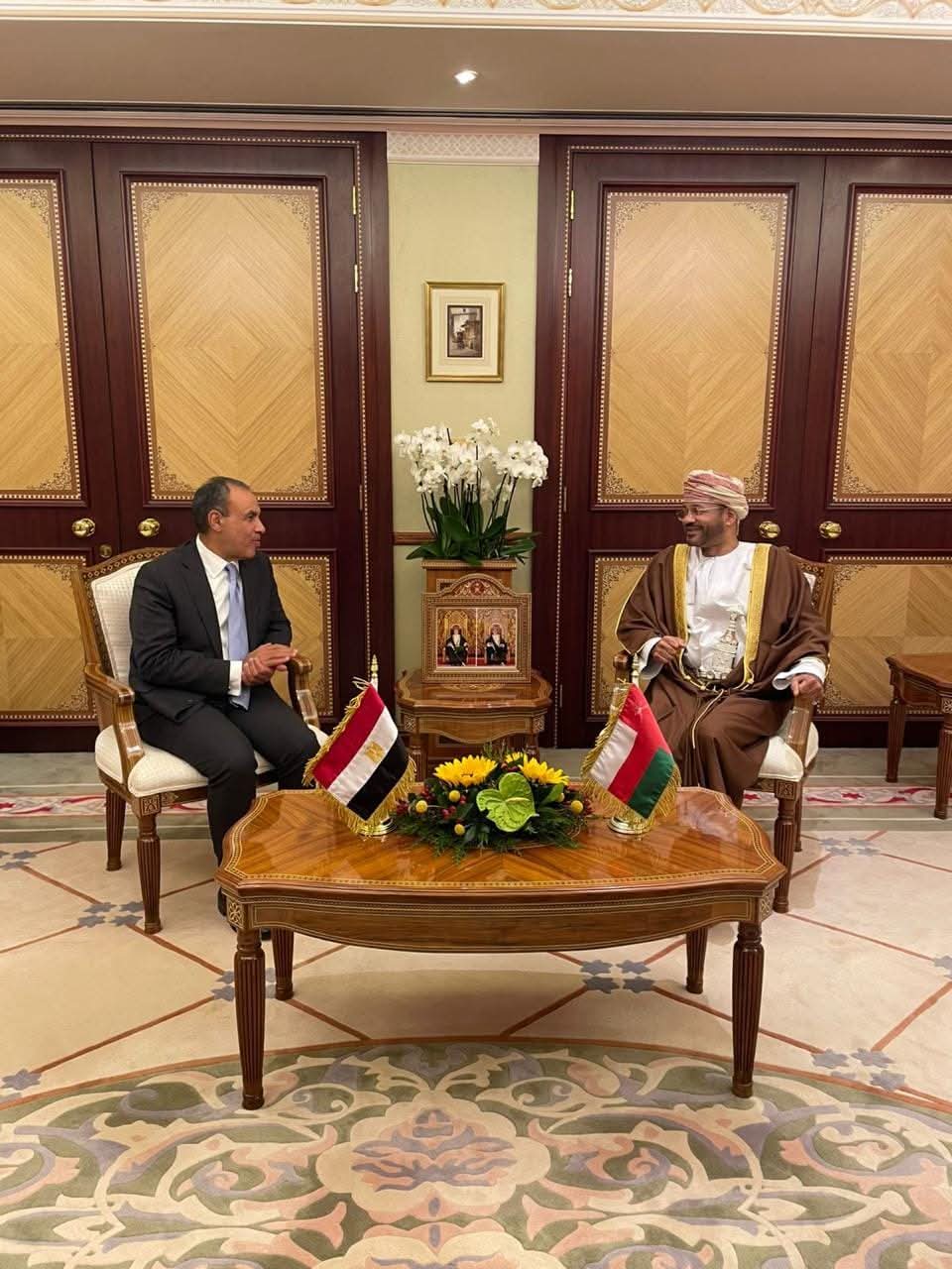 مباحثات سياسية بين وزيرى خارجية مصر وعمان