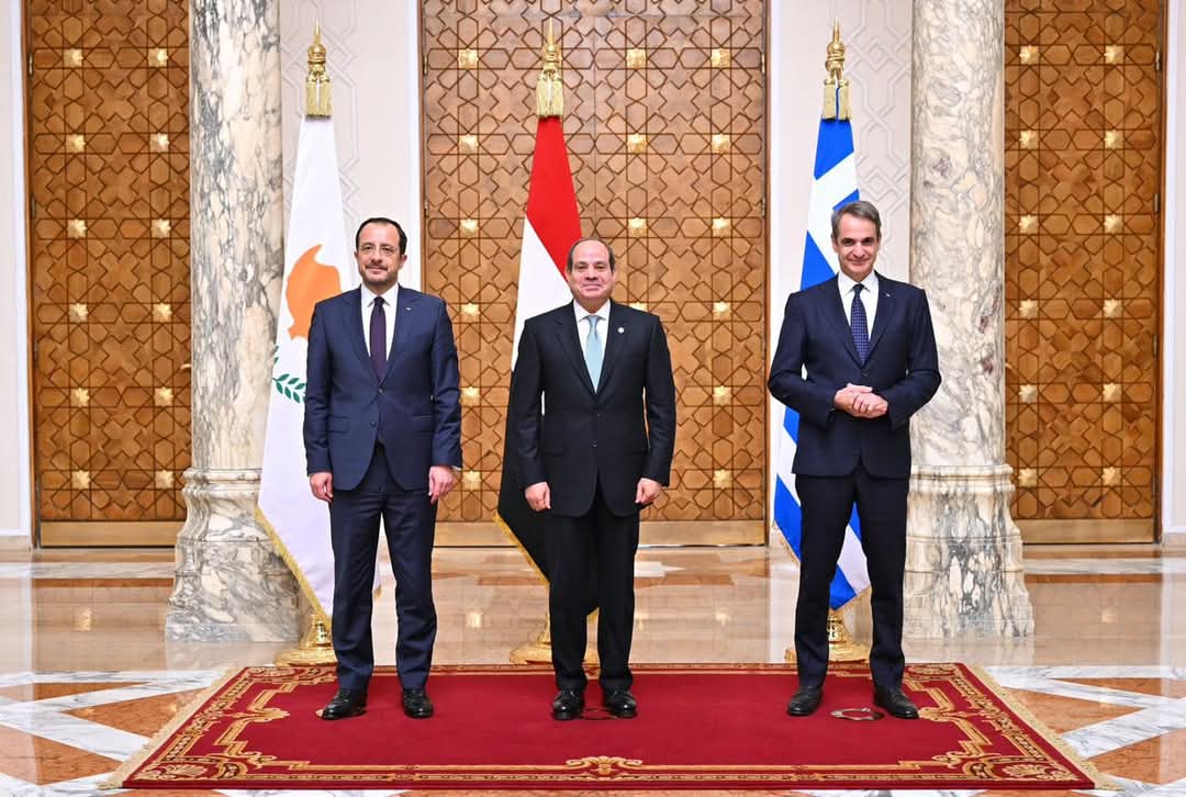 نص البيان المصرى اليونانى القبرصى المشترك