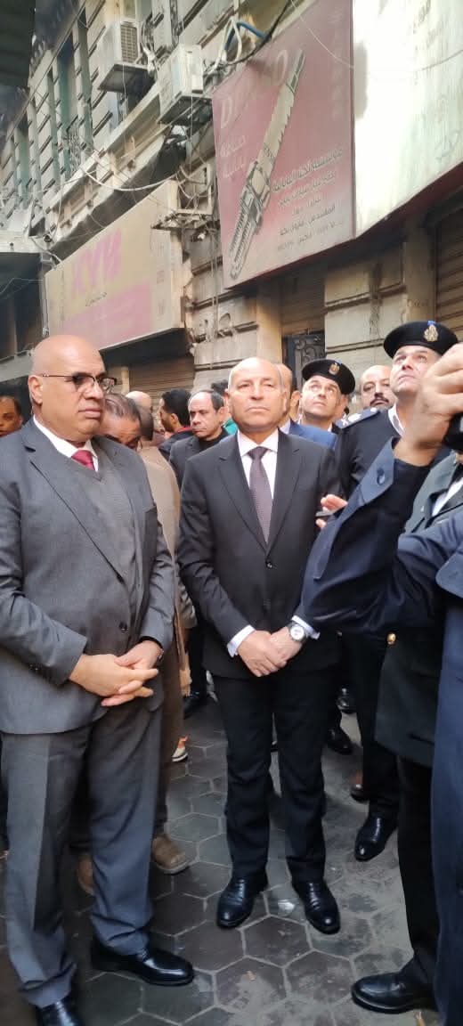 تشكيل لجنة هندسية لفحص عقار الأزبكية وإزالة آثار الحريق