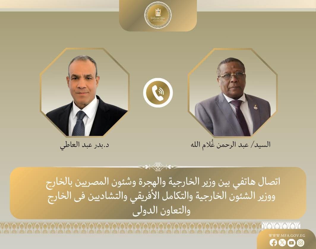 وزير الخارجية يبحث مع نظيره التشادى تعزيز العلاقات الثنائية 