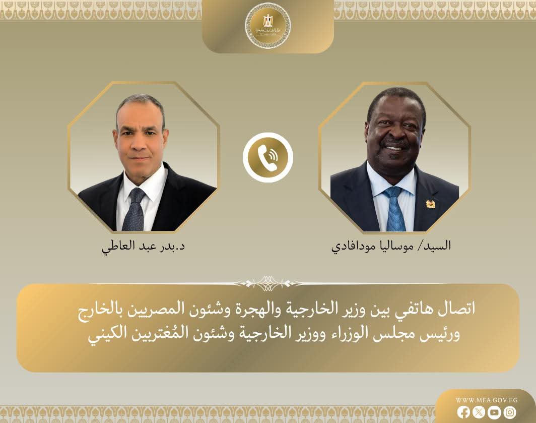 وزير الخارجية يؤكد فى إتصال هاتفى مع نظيره الكينى أهمية العلاقات بين البلدين