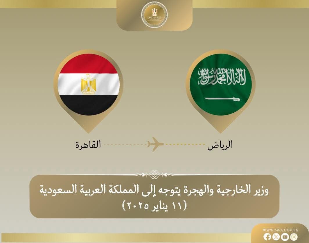 وزير الخارجية يتوجه إلى الرياض للمشاركة فى اجتماعات حول الوضع بسوريا