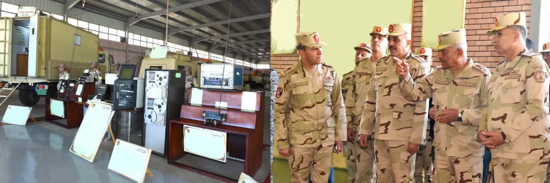 القائد العام للقوات المسلحة يتفقد أحد تشكيلات قوات الدفاع الجوى