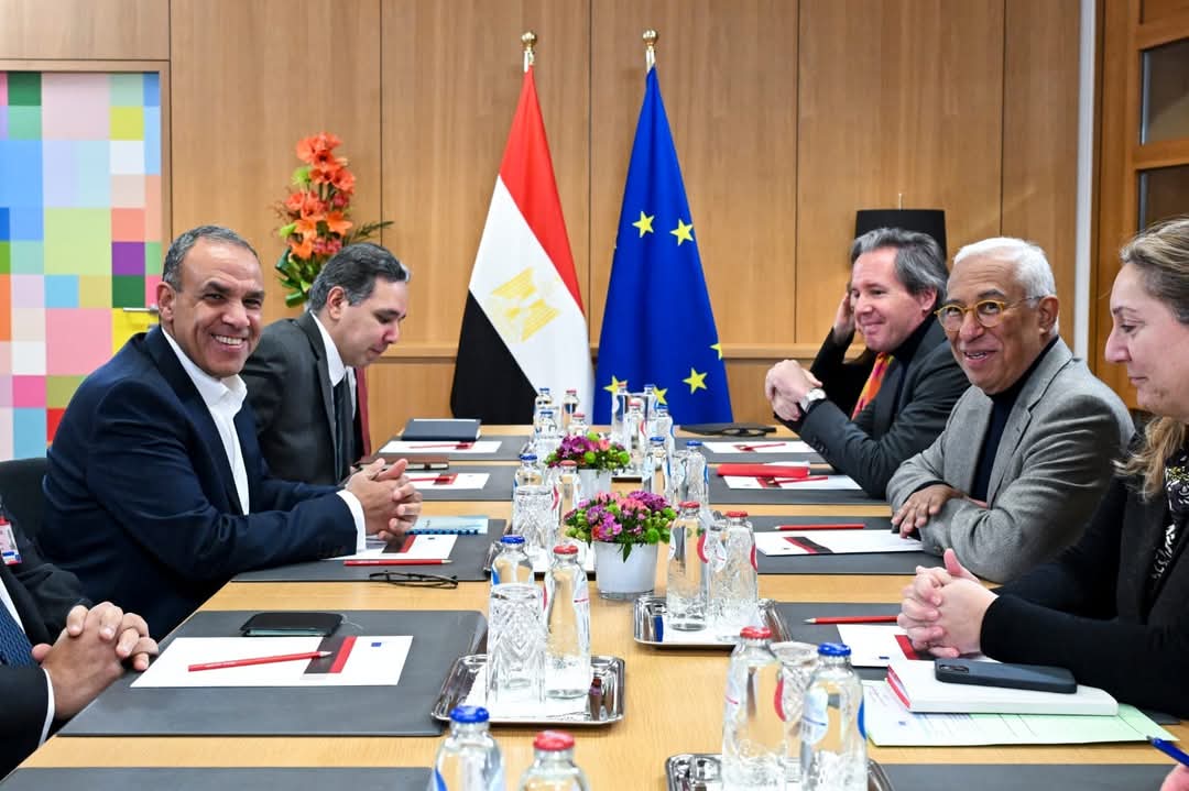 وزير الخارجية والهجرة يلتقى رئيس المجلس الأوروبى
