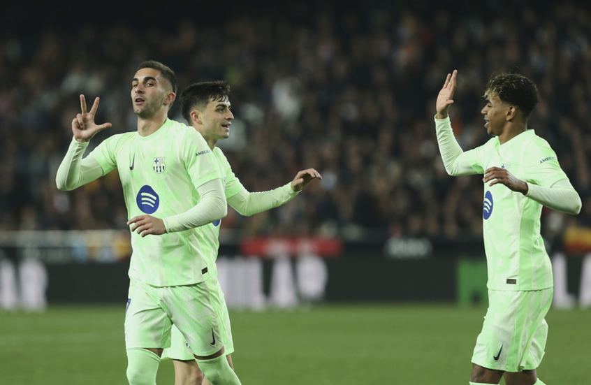 برشلونة يمطر شباك فالنسيا بخماسية نظيفة فى كأس ملك إسبانيا