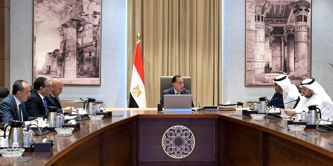 رئيس الوزراء يلتقى وزيرى الصناعة والاستثمار الإماراتيين