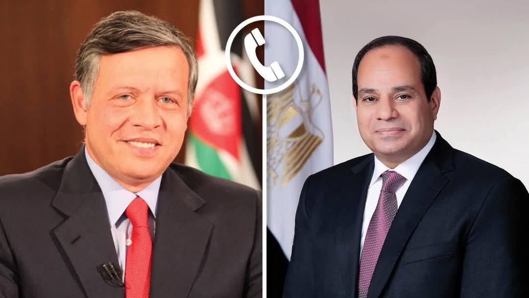 الرئيس بحث مع ملك الأردن تطورات الأوضاع الإقليمية
