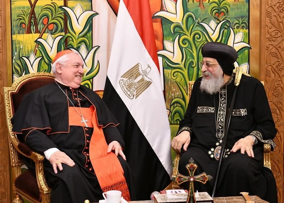 البابا تواضروس يستقبل رئيس أساقفة مارسيليا 