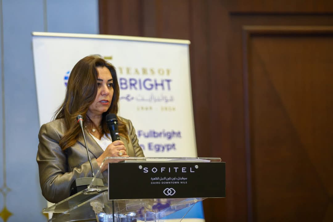 وزيرة التنمية المحلية تشهد احتفالية هيئة "فولبرايت مصر"