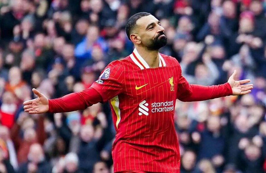 محمد صلاح يتصدر سباق الحذاء الذهبى الأوروبى