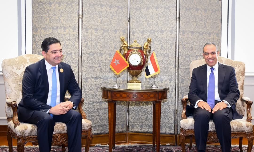 وزير الخارجية يلتقى نظيره المغربى