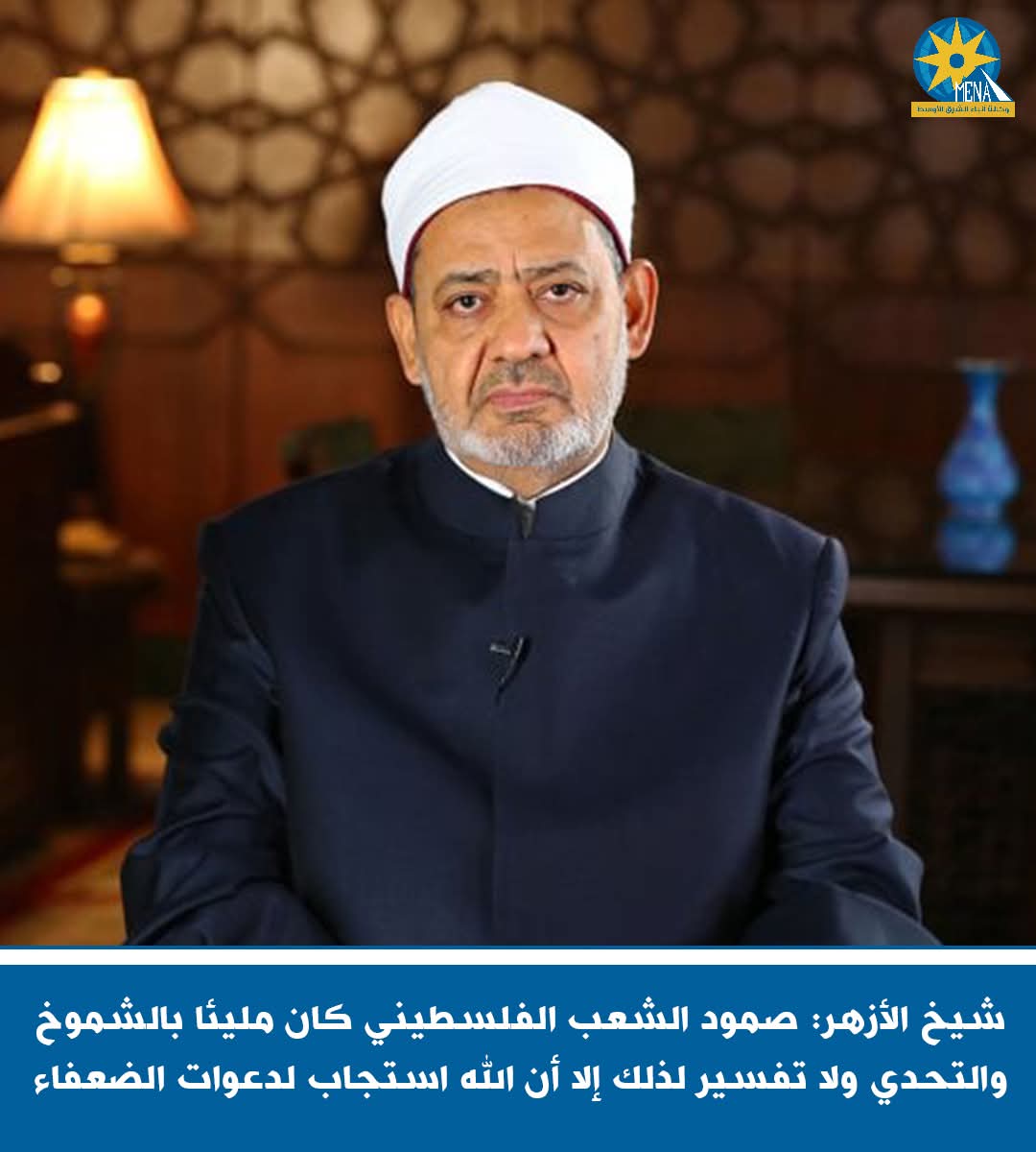 شيخ الأزهر: لا تفسير لصمود الفلسطينيين سوى أن الله استجاب لدعوات الضعفاء
