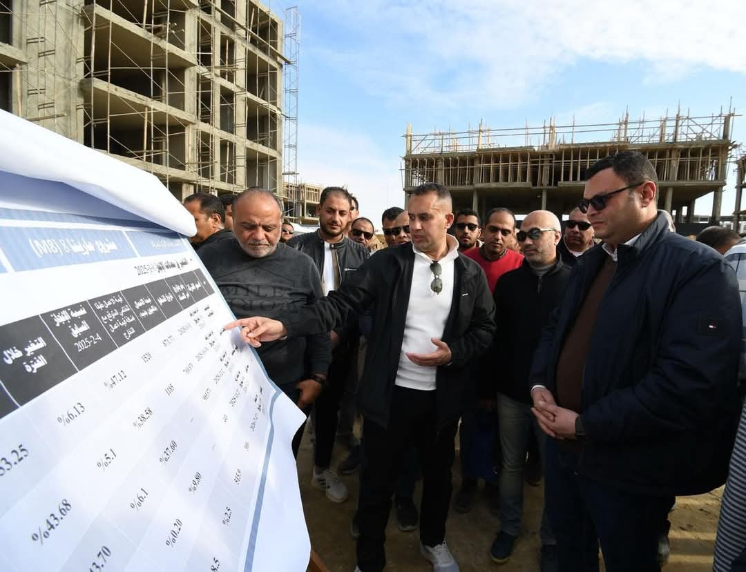 الشربينى يتفقد مشروعات الإسكان وأعمال البحيرات بـ "مارينا الساحل الشمالى"