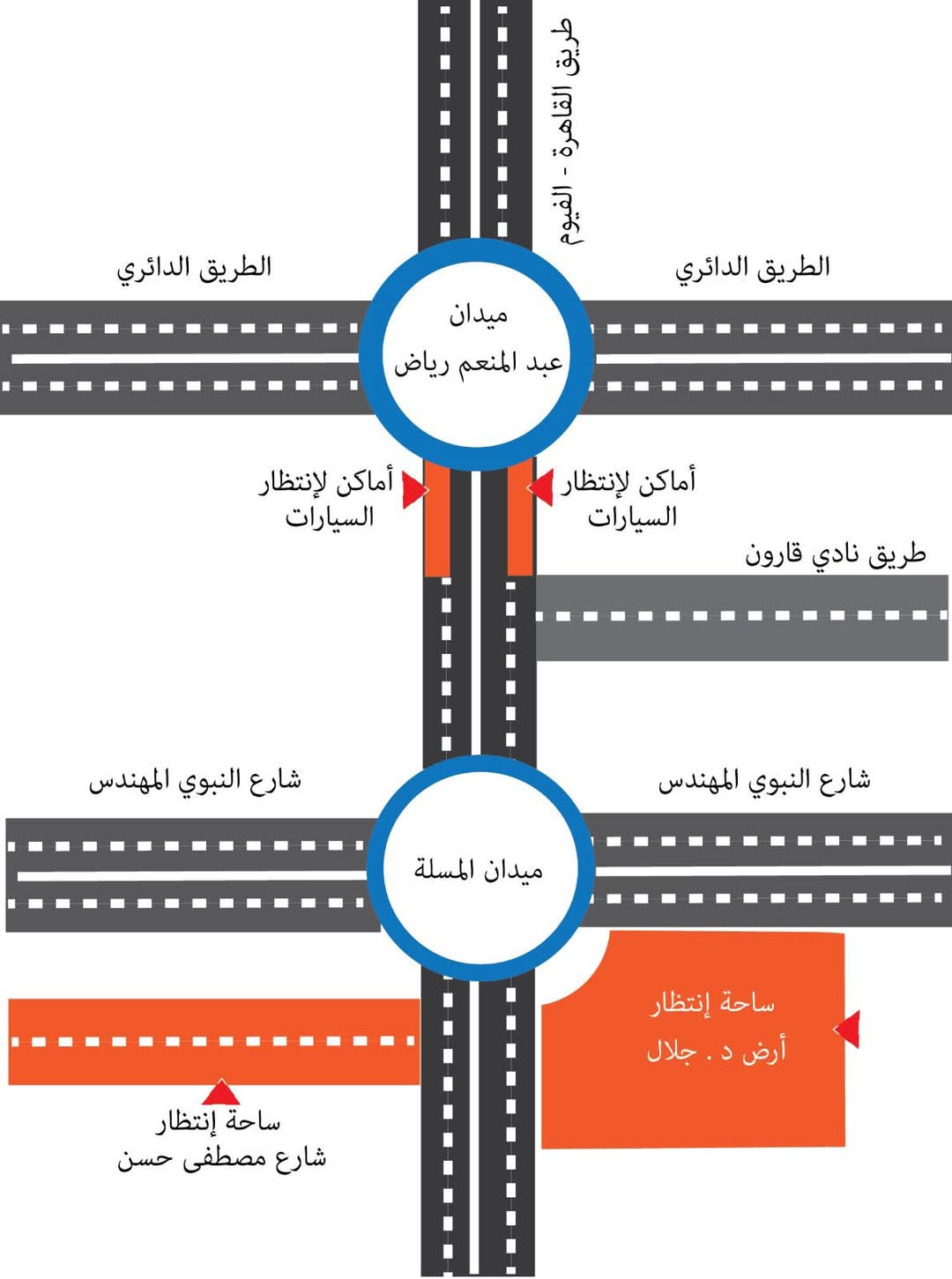 تعديلات مرورية مؤقتة بالفيوم استعدادًا لمائدة إفطار جماعي كبرى