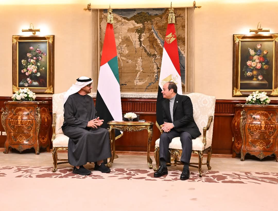 الرئيس: سعدت باستقبال الشيخ محمد بن زايد آل نهيان فى بلده الثاني مصر
