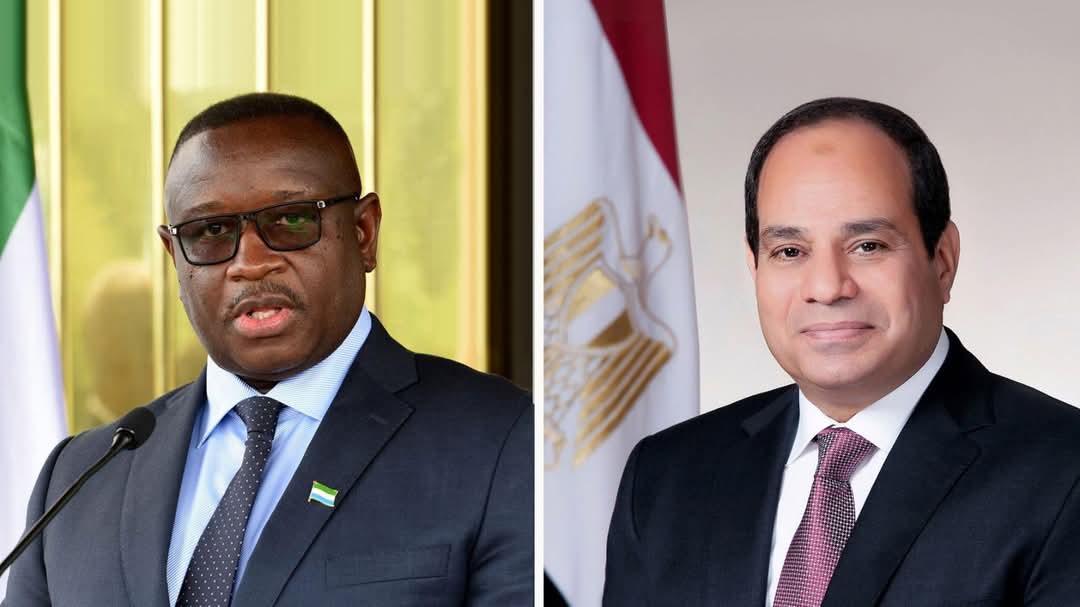 الرئيس يستقبل رئيس سيراليون