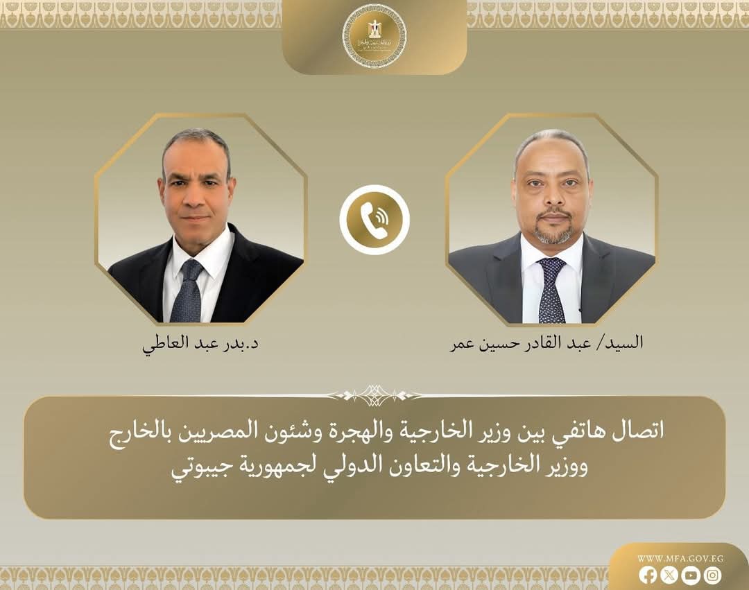 وزير الخارجية مع نظيره الجيبوتى دعم الاستقرار والتنمية بالقرن الأفريقى