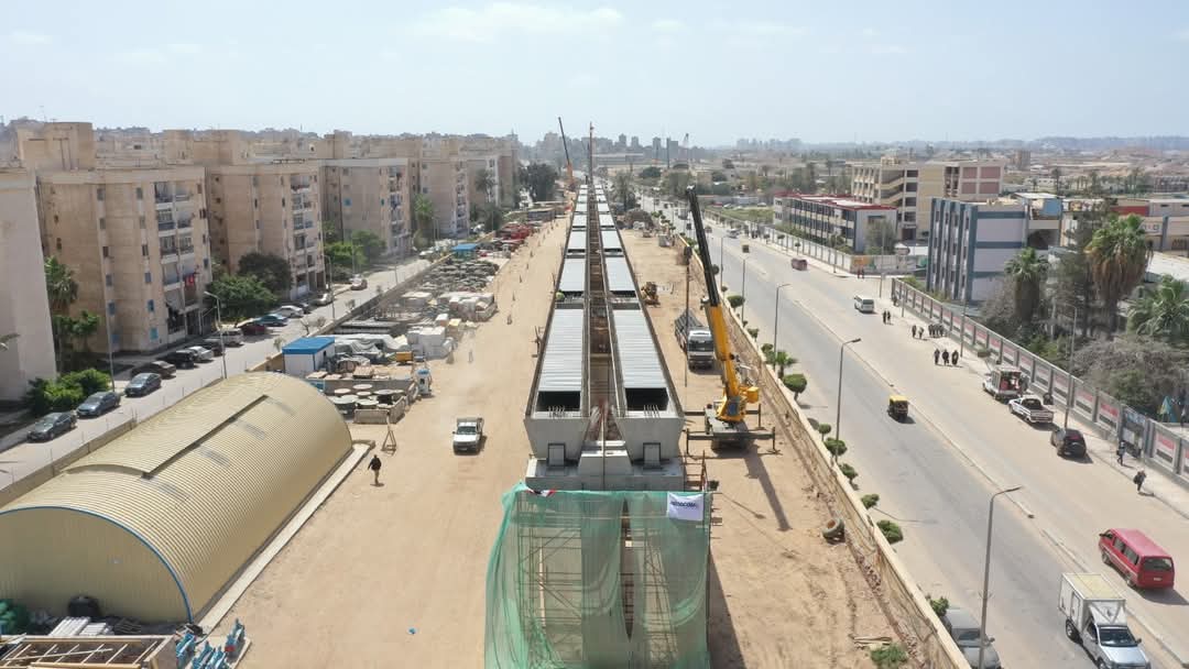  الأعمال على قدم وساق بمشروع المرحلة الأولى من مترو الإسكندرية