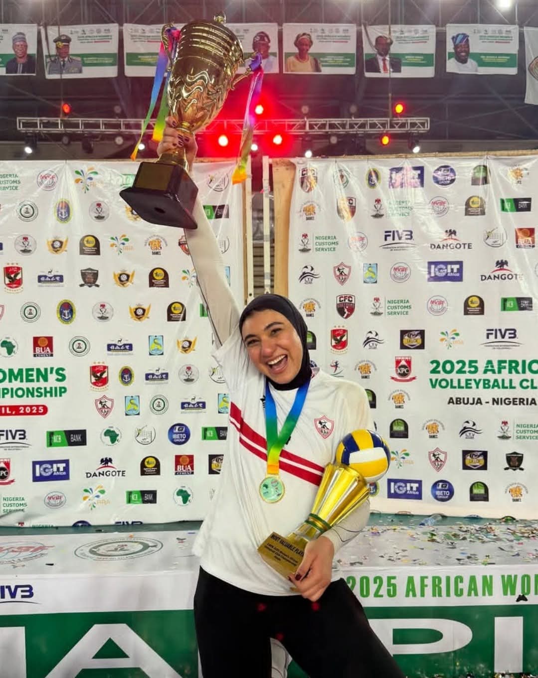 مريم متولى لاعبة الزمالك..ملكة طائرة إفريقيا