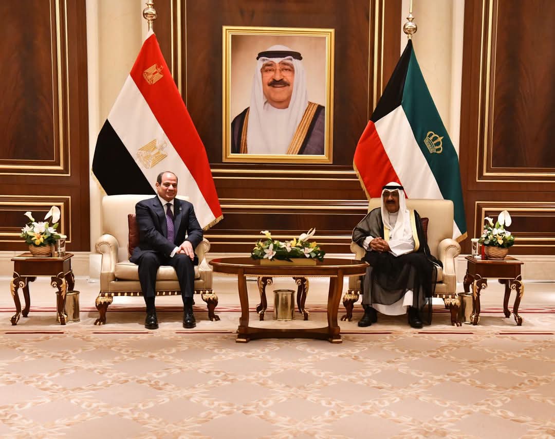 الرئيس وأمير الكويت يبحثان المستجدات الإقليمية والوضع المتردي في قطاع غزة