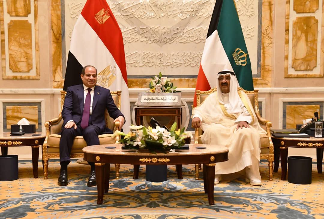 بيان مشترك بمناسبة زيارة الرئيس السيسى إلى الكويت