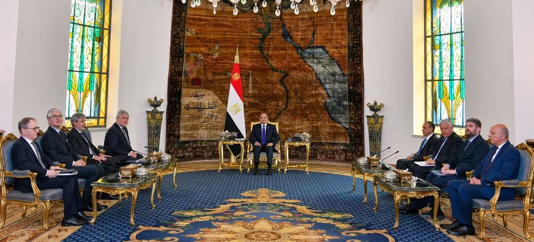 الرئيس بحث مع وزير الخارجية الإيطالى الأوضاع الإقليمية والعلاقات الثنائية
