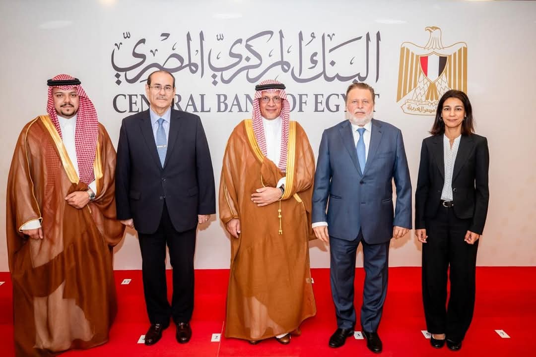 محافظ البنك المركز  المصرى يلتقى الأمين العام للمجلس التنسيقى المصرى السعودى