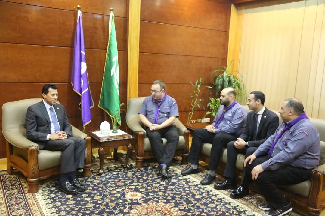 وزير الشباب يلتقى الأمين العام للمنظمة العالمية للحركة الكشفية